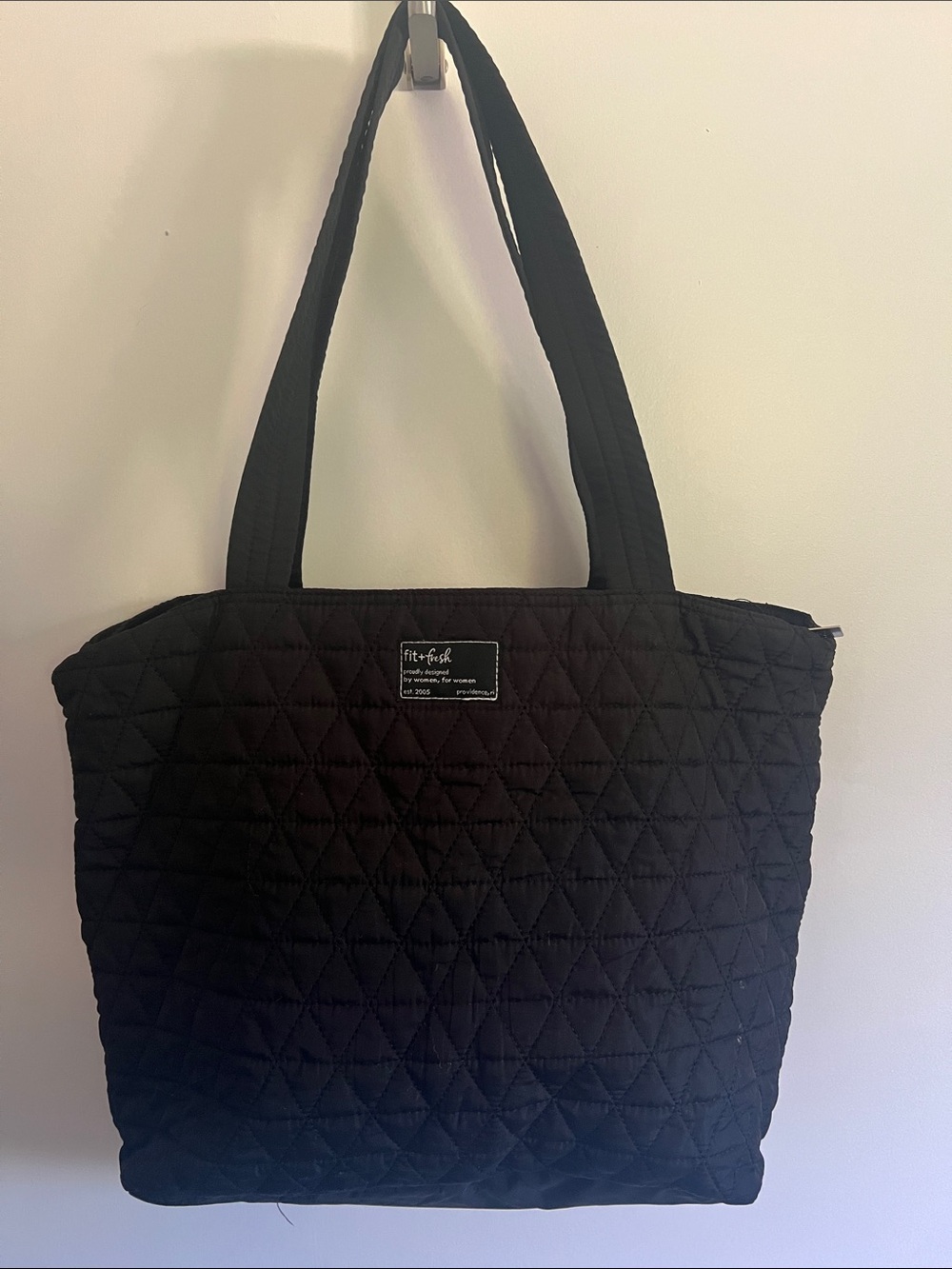 Fit & Fresh Metro Quilted Tote with Lunch Compartment